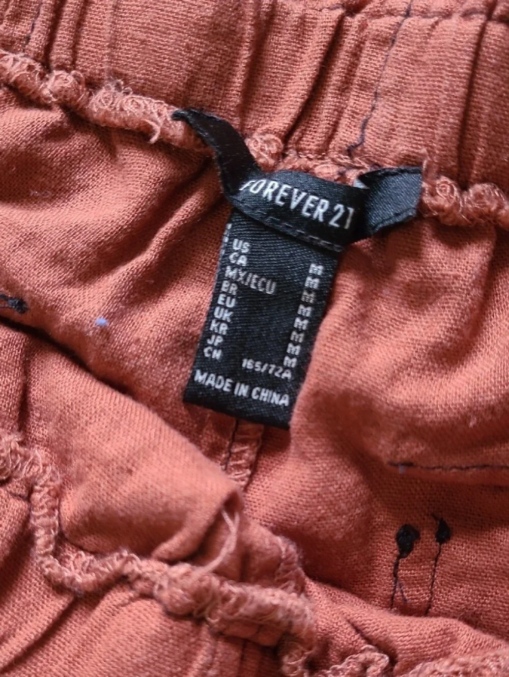 Forever 21 Rust Cargo Joggers